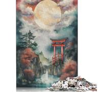 Porta Torii in Giappone 1500 puzzle per adulti, giochi di puzzle antistress per adulti e bambini, 1500 pezzi (85x57 cm)