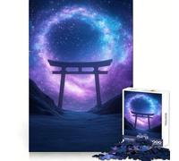 Porta Torii sotto un cielo stellato, puzzle da 1000 pezzi per adolescenti, sfida per la mente, divertimento condiviso, taglio netto, calda sorpresa 38x26cm
