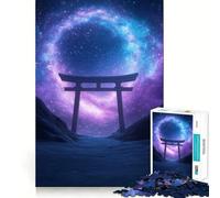 Porta Torii sotto un cielo stellato, puzzle da 1000 pezzi per adolescenti, sfida per la mente, divertimento condiviso, taglio netto, calda sorpresa 38x26cm