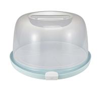 PORTA TORTA Emilio Aquamarine con Vassoio e CAMPANA 38x37,5x21 cm - Keeper