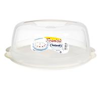 Porta torta modello tiramisù di cm 28,5 di colore bianco