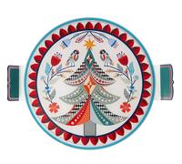 Porta torta Natalizio albero in cristallo acrilico 40,5cm