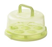 Porta Torte Rotondo con Doppio Manico Pieghevole e Coperchio per Torte e Antipas