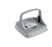 NO MANUFACTURER 8003507558021 PORTATOVAGLIOLI Orizzontali Tosca Stone G/B 22X22 H.16,5, Vetro, Grigio