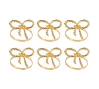 Porta tovaglioli a farfalla, set da 6, porta tovaglioli in oro