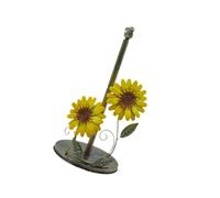 Porta tovaglioli a forma di girasole, porta rotolo di carta in ferro per