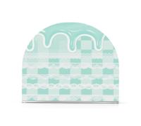 Porta tovaglioli da cucina in acrilico verde menta Lolita per tavolo, cucina indipendente distributore di tovaglioli commerciali decorazione per la casa per esterni, sala da pranzo