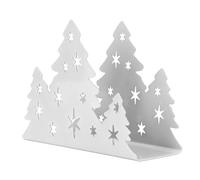 Porta tovaglioli in acciaio inox robusto a forma di albero di Natale - Porta tovaglioli e carta assorbente facile da pulire for casa, cucina o tavolo del ristorante - Rosso(Stainless Steel)