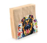 Porta tovaglioli in acrilico con dolce pastore tedesco, per esterni, sala da pranzo, distributore di tovaglioli autoportante, decorazione per la casa per esterni, sala da pranzo