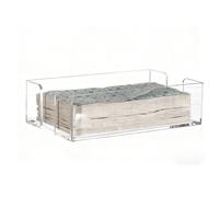 Porta tovaglioli in acrilico trasparente 95 pollici con base antiscivolo per uso