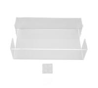 Porta tovaglioli in acrilico trasparente moderno, 9,5x5,5x2,5 pollici, dispenser per tovaglioli di grande capacità per feste in