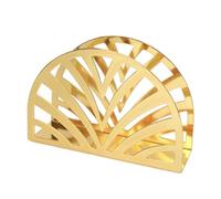 Porta tovaglioli in metallo semicircolare - Porta asciugamani di carta verticale for hotel e casa - Distributore in filo di acciaio al carbonio Portatovaglioli(Golden)