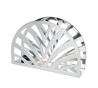 Porta tovaglioli in metallo semicircolare - Porta asciugamani di carta verticale for hotel e casa - Distributore in filo di acciaio al carbonio Portatovaglioli(Silver)