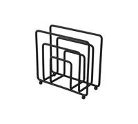 Porta tovaglioli nero contemporaneo salvaspazio design verticale facile erogazio