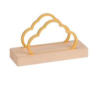Porta tovaglioli quadrato, porta asciugamani di carta verticale di alta qualità con dispenser da tavolo in legno massello di faggio e acciaio inossidabile Portatovaglioli(Wood,16 * 5.6 * 9.3cm)
