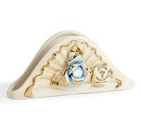 Porta Tovaglioli Servizio da Tavola in Porcellana Italiana Capodimonte Rosa Blu