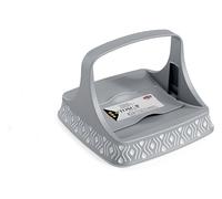 Stefanplast Porta tovaglioli Tosca – per alimenti, qualità extra – 22 x 16,5 cm – Grigio