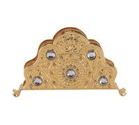 Porta tovagliolo in metallo dorato squisito Luce leggero in stile europeo in lega di zinco Organizzatore di tovaglioli per tavolo da pranzo in cucina festa (Stile quattro)