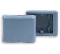 Porta transponder per collare (40 mm) grigio - 30 x 10 mm