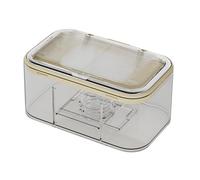 Porta trasparente, supporto per scatola per con coperchio,Dispenser per asciugamani per la casa, supporto rettangolare a parete | Porta scatole per asciugamani per il viso, per