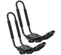 Porta Trasportatore in Canoa a Rack Kayak, Metallo Robusto, Protezione da Scratch, capacità di Carico di 100 Kg, Installazione Facile, su Rotaia Auto