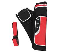 Porta tremita freccia di tiro con l' con tela premium borse impermeabile per la caccia a blu rosso nero (Rosso)