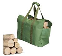 Porta tronchi in tela cerata, borsa di legna da ardere - Borsa portarella di legno in tela cerata impermeabile - Borsa per il registro pieghevole Accessori per fornelli per utensili da picnic, snack