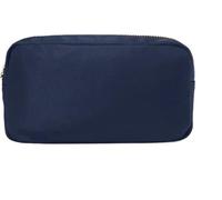 Porta trucchi Borsa for cosmetici Toppa con lettera Borsa da viaggio in nylon personalizzata Borsa da toilette Toppa for trucco Articoli da toeletta Borsa for cosmetici for ragazza(Color:Blue A,Size:L
