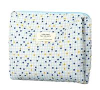 porta trucchi Borse for cosmetici da donna, borsa for il trucco, grande capacità, borsa da viaggio for articoli da toeletta, organizer for regali beauty case(Blue Polka Dots)