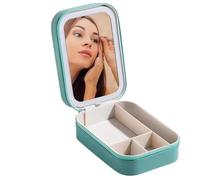 Porta Trucchi da Viaggio Specchio for il trucco ricaricabile, contenitore portatile for cosmetici da viaggio, custodia for il trucco da viaggio con specchio luminoso regolabile Travel Makeup Bag with