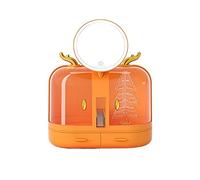Porta Trucchi Organizer Creative Simple Cosmetics Box Scatola di stoccaggio for la cura della pelle Armadio con specchio trucco leggero adatto for il comò da camera letto del bagno Vanity(A)