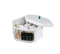 Porta Trucchi Organizer Scatola da stoccaggio a multistrato desktop Boxe di trasparente con coperchio adatto for la conservazione dei prodotti for cura della pelle Vanity(S)
