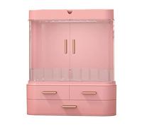Porta Trucchi Organizer Scatola di immagazzinaggio del cabinet visualizzazione dei cosmetici della categoria grande capacità stoccaggio cura pelle adatta for il comò da camera letto bagno Vanity(C)