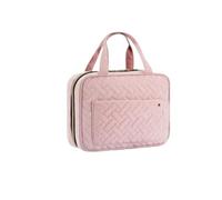 Porta Trucchi Pochette Trucchi Borsa Da Viaggio Borsa Da Toilette Con Gancio Borsa For Cosmetici Impermeabile Trousse Trucchi Donna(Pink)