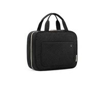 Porta Trucchi Pochette Trucchi Borsa Da Viaggio Borsa Da Toilette Con Gancio Borsa For Cosmetici Impermeabile Trousse Trucchi Donna(Black)