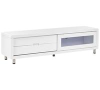 Porta TV chiuso con vetro e 2 cassetti bianco Pemborke