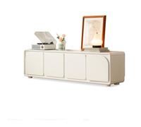 Porta TV da Soggiorno 200CM Mobile alto per ripostiglio domestico in legno, Centro d'intrattenimento bianco per soggiorno, Adatto ad alberghi e sale riunioni