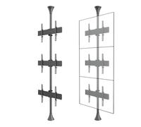 Porta TV Girevole, Display Verticale A Tre Schermi, Supporto TV LCD Lungo, for Mostre Pubbliche, Vetrina Moderna