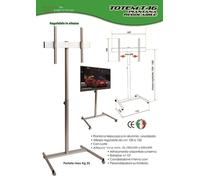 Porta tv, piantana per medi e grandi schermi, con ruote e altezza regol. mod.T46