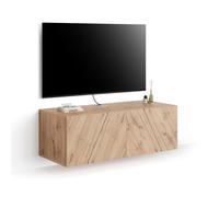 Porta Tv sospeso Emma Con Anta, Rovere Rustico