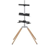 Porta TV universale Quadpod argento nero NEW