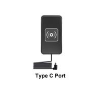 (Porta Type-C) Caricabatterie wireless da 15 W, dock di ricarica rapida per auto per iPhone 14, 13,