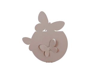Porta Umidificatore Farfalle in metallo, colore Beige beige