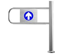 Porta unidirezionale automatica del portone dell'oscillazione per il controllo di accesso pedonale, soluzione dell'entrata di sicurezza per i negozi, iarde, magazzini