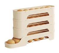 Porta uova arrotolabile: portaoggetti per uova tipo scorrevole per frigorifero, griglia con impilamento a più livelli, organizer per uova per armadio da cocci