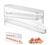 Porta Uova Da Frigo, Distributore Di Uova A 2 Livelli, Dispenser Di Uova Per Frigorifero, Riutilizzabile Portauova Frigorifero, Materiale PET, Per La Dispensa, Il Piano Di Lavoro E Il Frigorifero