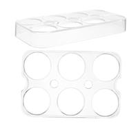 Porta Uova Frigo 2 Pezzi in Plastico per Frigorifero | Porte Laterali e Interno, Facile da Pulire, Antiscivolo, Installa e Rimuovi Semplicità