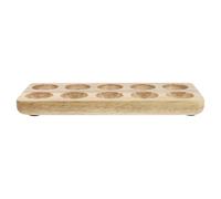 Porta Uova in Legno Beige, Semplice, Robusto, per Organizzare le Uova | Conservazione Protetta, Stile Essenziale, per Cucina e Frigorifero, Supporto Ordinato per Quindici Uova