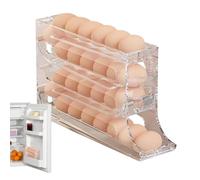 Porta uova per frigorifero, dispenser automatico a 4 | per frigorifero, organizzazione moderna, , per cucina, sala da pranzo, fattoria