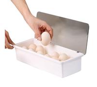 Porta uova per | Scatola organizer per uova per frigorifero con 12 spazi | Vassoio salvaspazio per cucina controsoffitto dispensa cassetto
